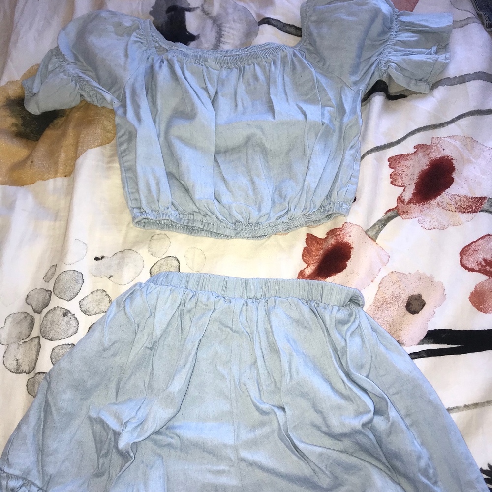 short and shirt set